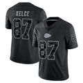 Trusc KC.Chiefs #87 Travis Kelce Player Black RFLCTV Limited Stitched Jerseys
