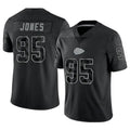Trusc KC.Chiefs #95 Chris Jones Player Black RFLCTV Limited Stitched Jerseys