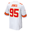 Trusc KC.Chiefs #95 Chris Jones Player White Home Game Stitched Jerseys