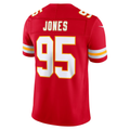 Trusc KC.Chiefs #95 Chris Jones Red Team Vapor F.U.S.E. Stitched Limited Jerseys