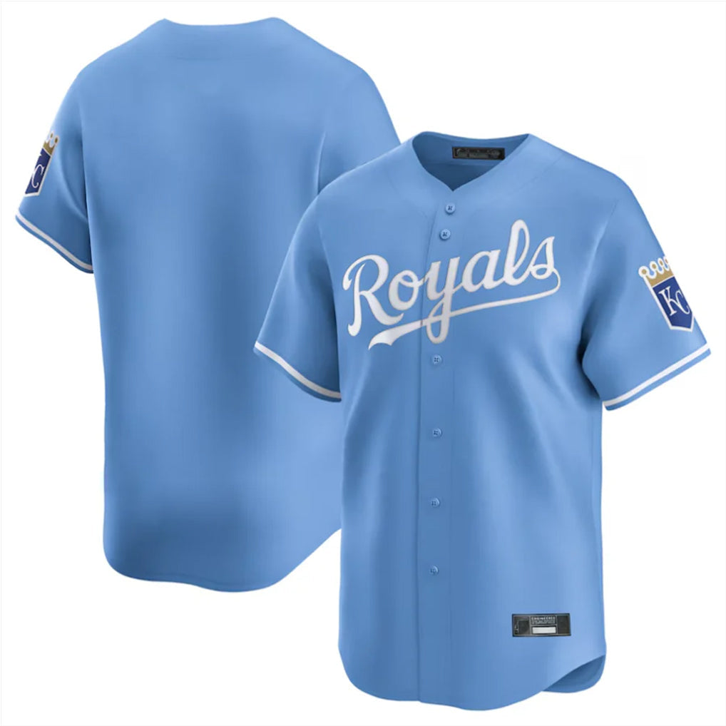 Trusc KC.Royals Light Blue Alt Limited Home Blank Player Stitched Jerseys