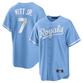 Trusc KC.Royals #7 Bobby Witt Jr. Player Light Blue Home Game Stitched Jerseys