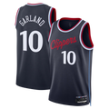 Trusc LA.Clippers #10 Darius Garland Navy Swingman Stitched Jerseys- Icon Edition