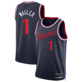 Trusc LA.Clippers #1 Keaton Wagler Navy Swingman Stitched Jerseys - Icon Edition
