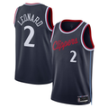 Trusc LA.Clippers #2 Kawhi Leonard Navy 2024-2025 Swingman Stitched Jerseys - Icon Edition