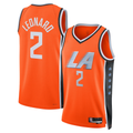 Trusc LA.Clippers #2 Kawhi Leonard Orange 2025-2026 Swingman Stitched Jerseys - City Edition