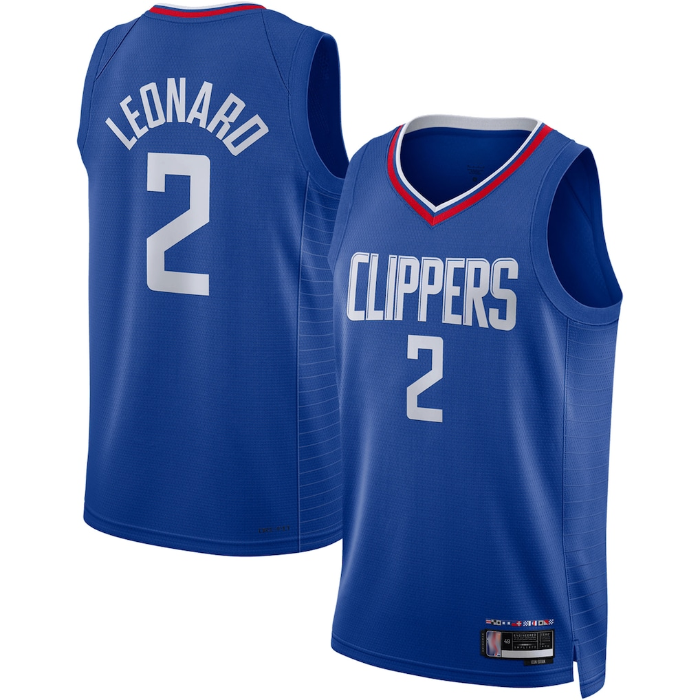Trusc LA.Clippers #2 Kawhi Leonard Royal Swingman Stitched Jerseys - Icon Edition