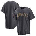 Trusc LA.Angels Charcoal Game All-Star Blank Player Stitched Jerseys