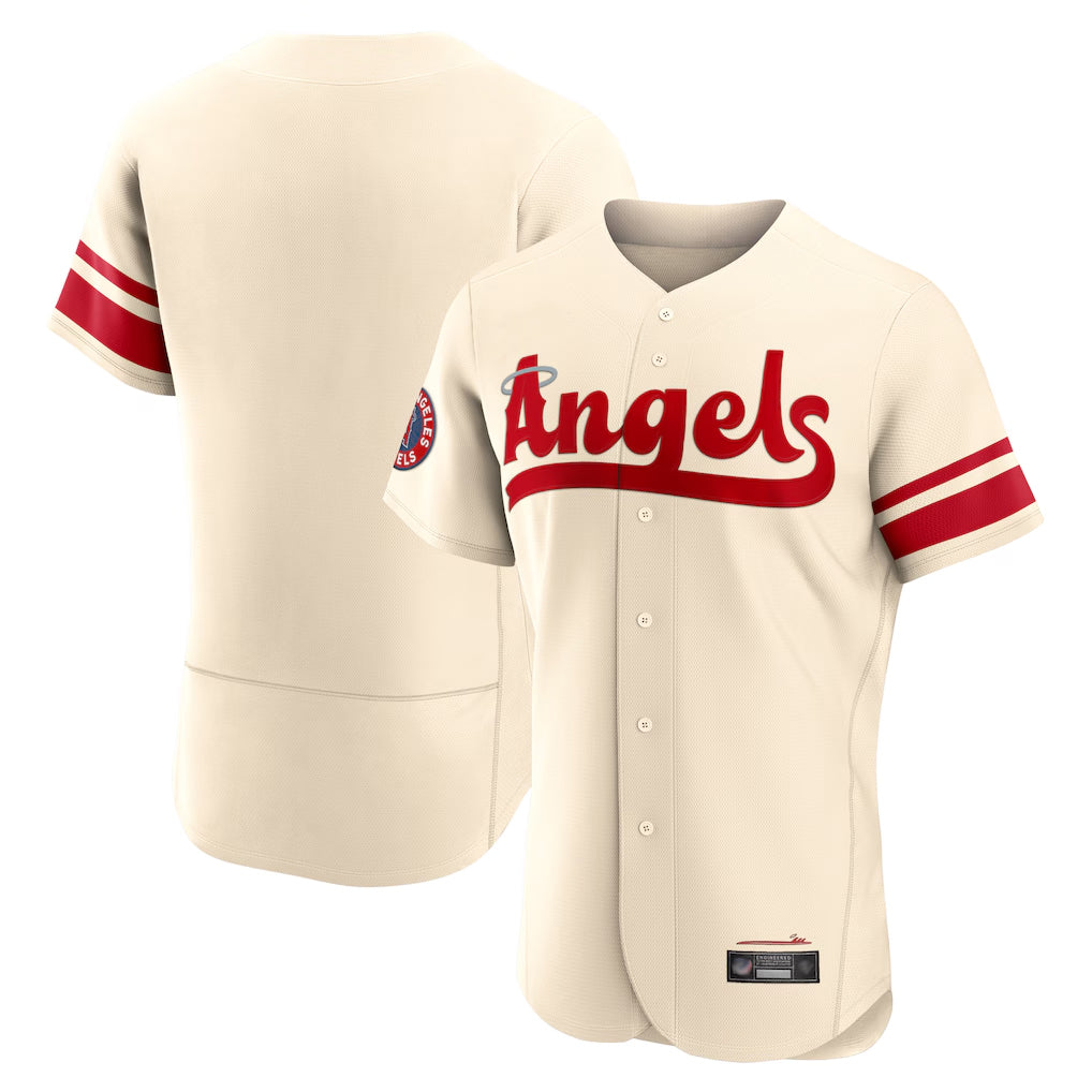 Trusc LA.Angels Cream City Connect Limited ELite Home Blank Player Stitched Jerseys