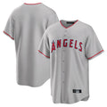 Trusc LA.Angels Gray Home Game Blank Player Stitched Jerseys