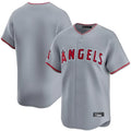 Trusc LA.Angels Gray Home Limited Blank Player Stitched Jerseys