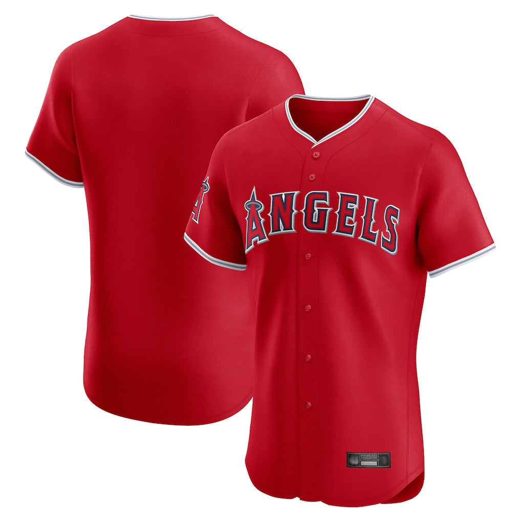 Trusc LA.Angels Red Home Limited Elite Blank Player Stitched Jerseys