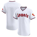 Trusc LA.Angels White T-shirt Home Limited Elite Blank Player Stitched Jerseys