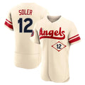 Trusc LA.Angels #12 Jorge Soler Player Cream City Connect Limited ELite Home Stitched Jerseys