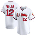 Trusc LA.Angels #12 Jorge Soler Player White T-shirt Home Limited Stitched Jerseys