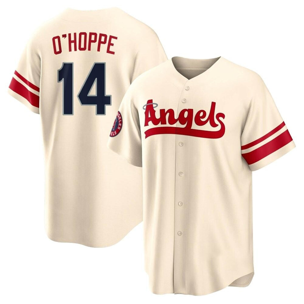 Trusc LA.Angels #14 Logan O'Hoppe Player Cream City Connect Home Stitched Jerseys