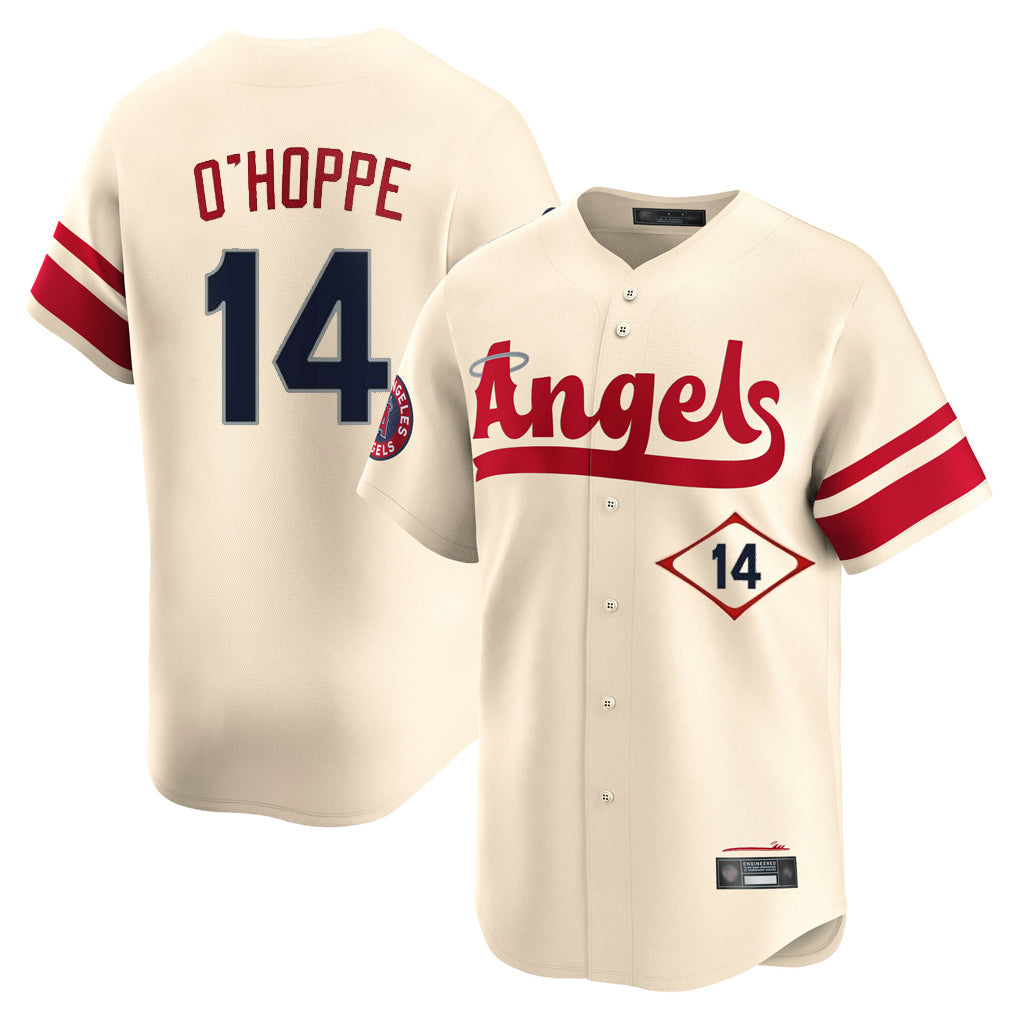 Trusc LA.Angels #14 Logan O'Hoppe Player Cream City Connect Limited Home Stitched Jerseys