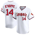 Trusc LA.Angels #14 Logan O'Hoppe Player White T-shirt Home Limited Stitched Jerseys