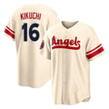 Trusc LA.Angels #16 Yusei Kikuchi Player Cream City Connect Home Stitched Jerseys