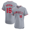 Trusc LA.Angels #16 Yusei Kikuchi Player Gray Home Limited Elite Stitched Jerseys