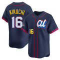 Trusc LA.Angels #16 Yusei Kikuchi Player Navy Limited American League All-Star Edition Stitched Jerseys