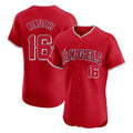 Trusc LA.Angels #16 Yusei Kikuchi Player Red Home Limited Elite Stitched Jerseys