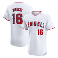 Trusc LA.Angels #16 Yusei Kikuchi Player White Limited Elite Stitched Home Jerseys