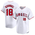 Trusc LA.Angels #18 Nolan Schanuel Player White Limited Home Stitched Jerseys