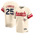 Trusc LA.Angels #25 Travis d'Arnaud Player Cream City Connect Limited Home Stitched Jerseys