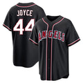 Trusc LA.Angels #44 Ben Joyce Player Black Fashion Out Home Game Stitched Jerseys