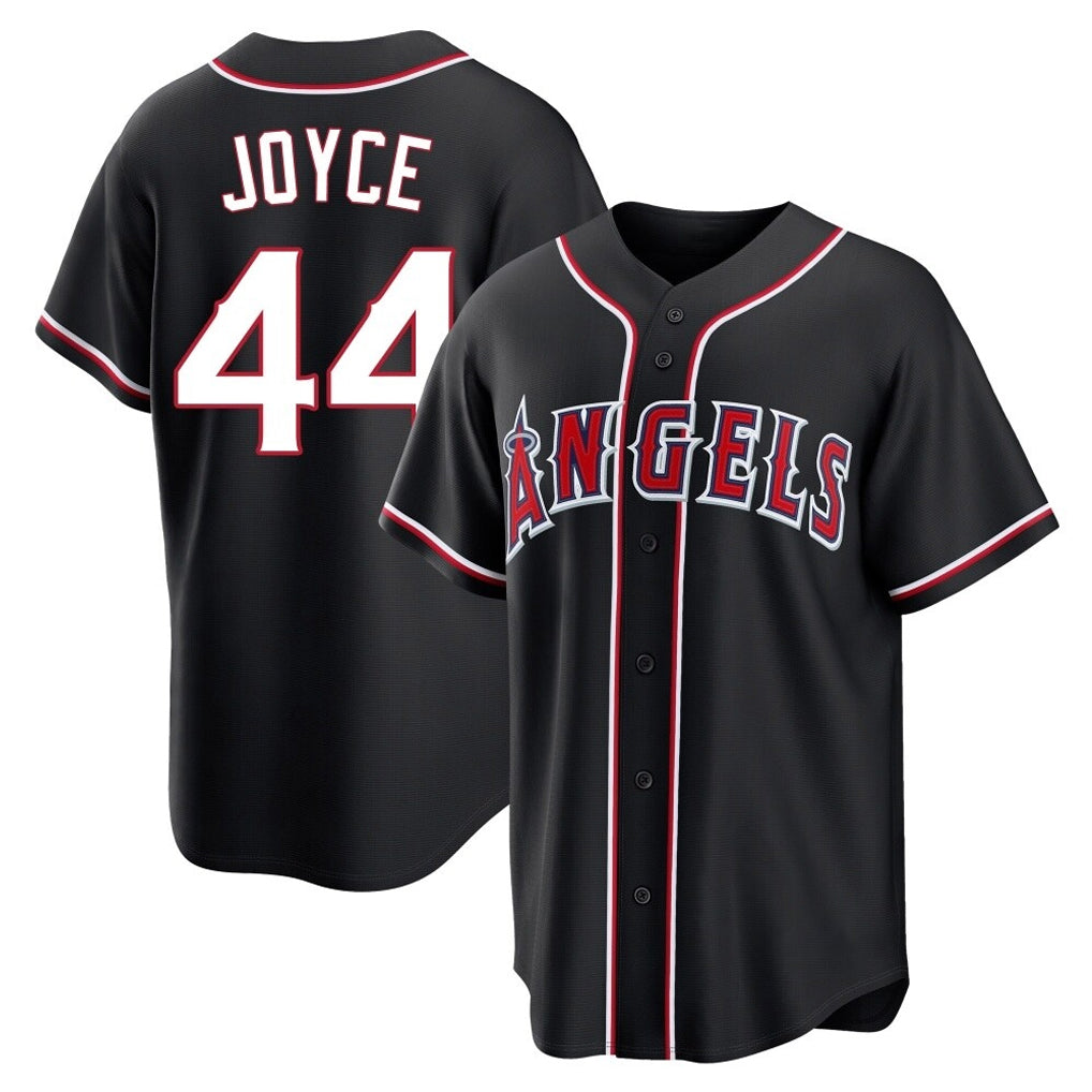 Trusc LA.Angels #44 Ben Joyce Player Black Fashion Out Home Game Stitched Jerseys