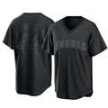 Trusc LA.Angels #44 Ben Joyce Player Black Pitch Fashion T-shirt Stitched Jerseys