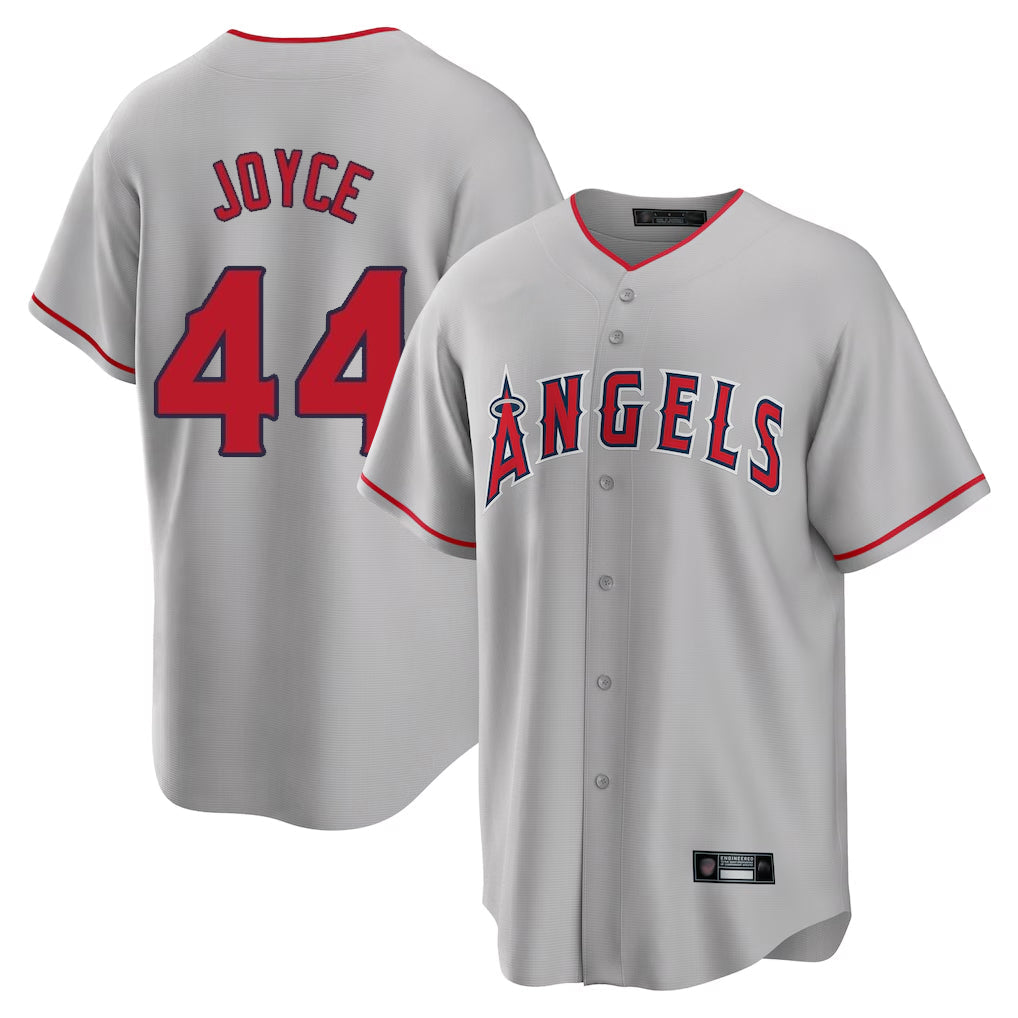 Trusc LA.Angels #44 Ben Joyce Player Gray Home Game Stitched Jerseys