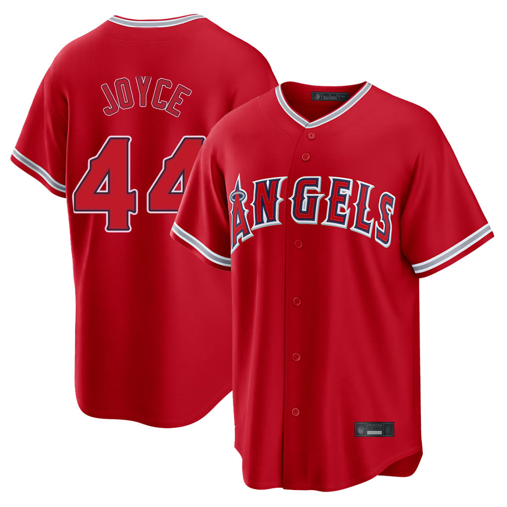 Trusc LA.Angels #44 Ben Joyce Player Red Home Game Stitched Jerseys