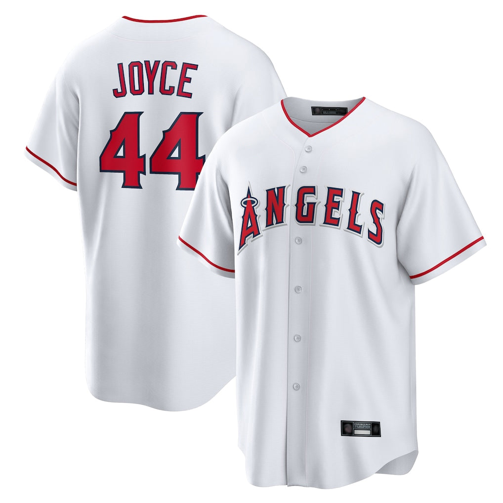 Trusc LA.Angels #44 Ben Joyce Player White Home Game Stitched Jerseys