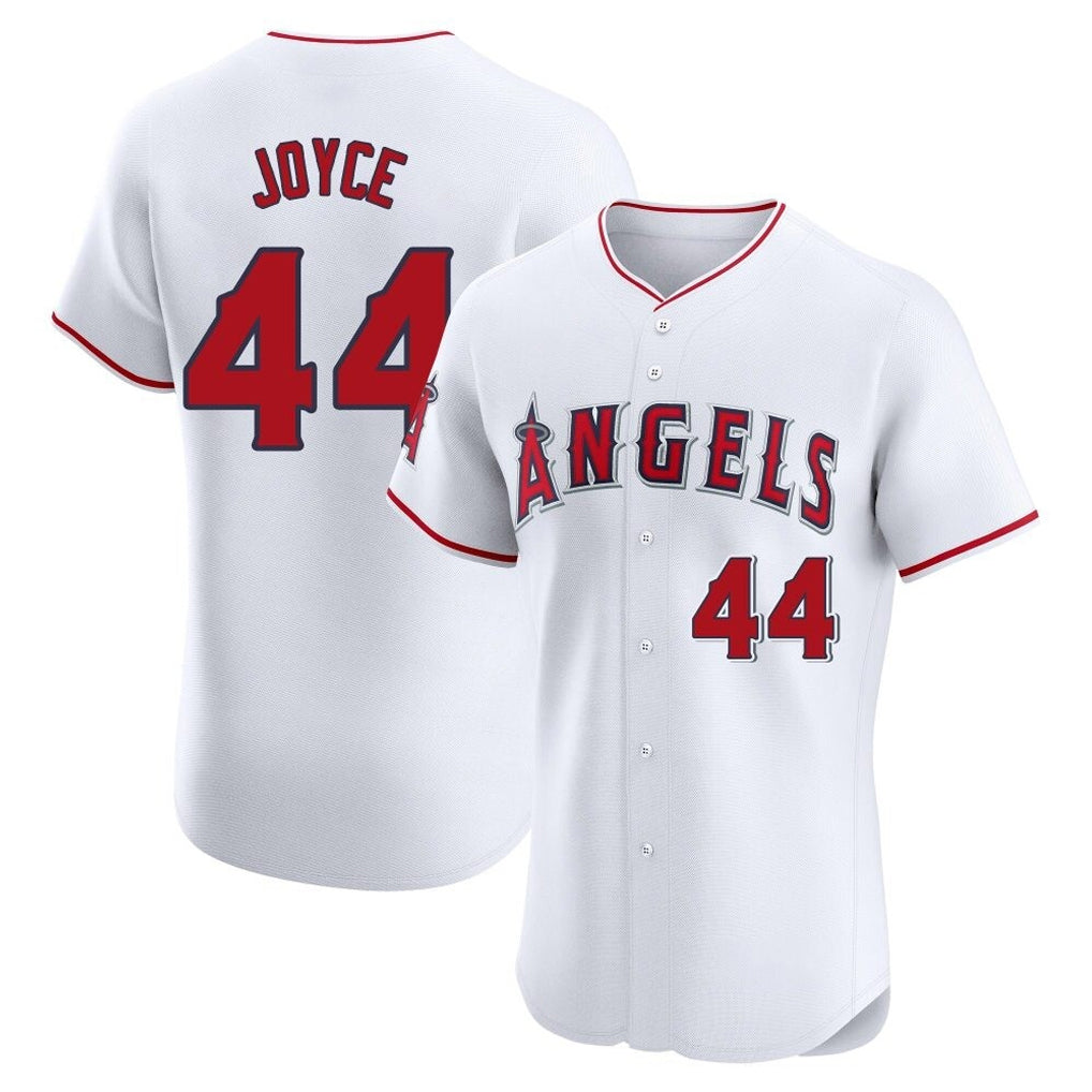 Trusc LA.Angels #44 Ben Joyce Player White Limited Elite Stitched Home Jerseys