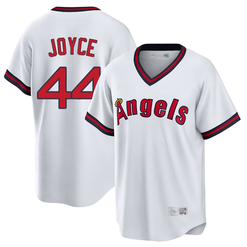 Trusc LA.Angels #44 Ben Joyce Player White T-shirt Home Game Stitched Jerseys