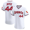 Trusc LA.Angels #44 Ben Joyce Player White T-shirt Home Limited Elite Stitched Jerseys