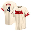 Trusc LA.Angels #4 Christian Moore Player Cream City Connect Home Stitched Jerseys