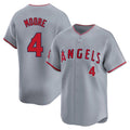 Trusc LA.Angels #4 Christian Moore Player Gray Home Limited Stitched Jerseys