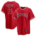 Trusc LA.Angels #6 Anthony Rendon Player Red Home Game Stitched Jerseys