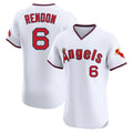 Trusc LA.Angels #6 Anthony Rendon Player White T-shirt Home Limited Elite Stitched Jerseys