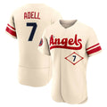Trusc LA.Angels #7 Jo Adell Player Cream City Connect Limited ELite Home Stitched Jerseys
