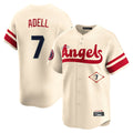 Trusc LA.Angels #7 Jo Adell Player Cream City Connect Limited Home Stitched Jerseys