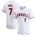 Trusc LA.Angels #7 Jo Adell Player White Limited Elite Stitched Home Jerseys