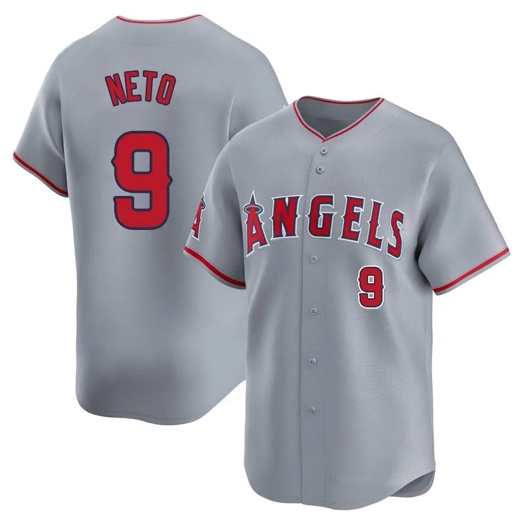 Trusc LA.Angels #9 Zach Neto Player Gray Home Limited Stitched Jerseys