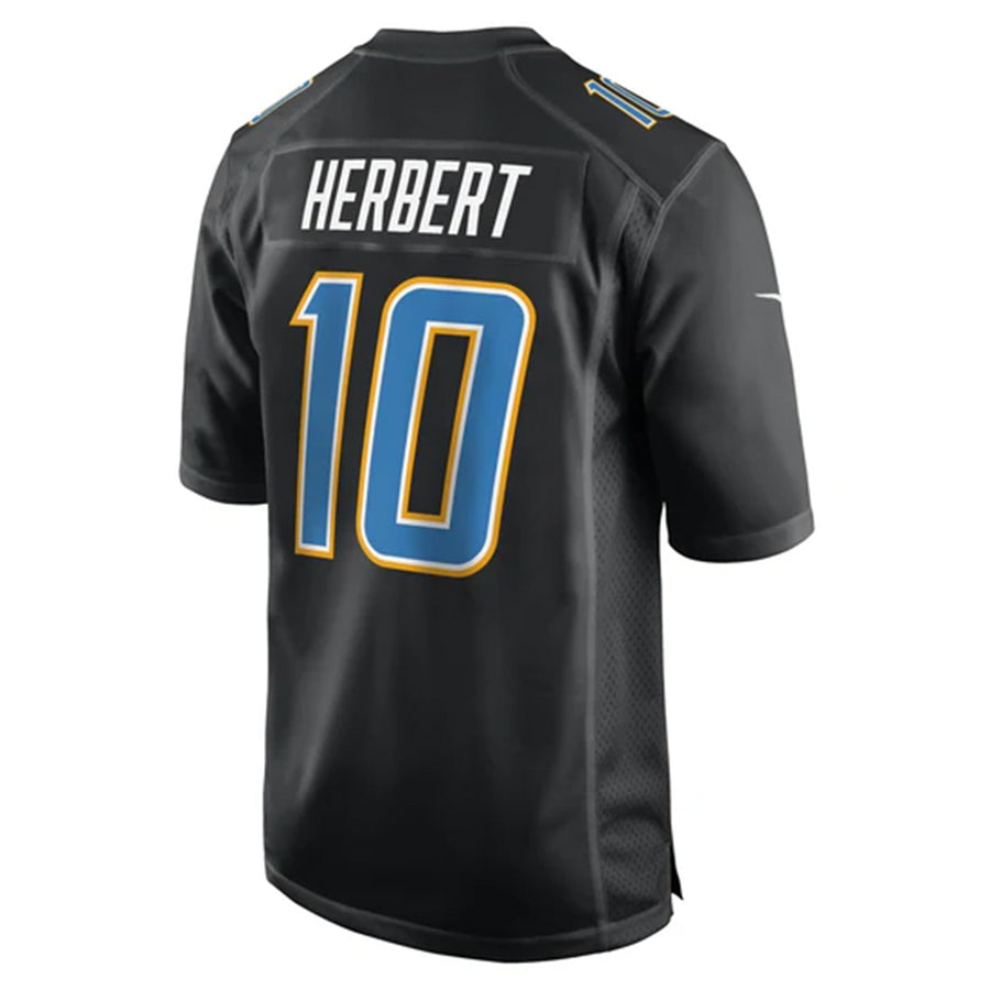 Trusc LA.Chargers #10 Justin Herbert Player Black Fashion Stitched Jerseys