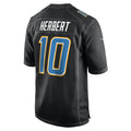 Trusc LA.Chargers #10 Justin Herbert Player Black Fashion Stitched Jerseys