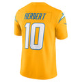 Trusc LA.Chargers #10 Justin Herbert Player Gold Vapor F.U.S.E. Limited Stitched Jerseys