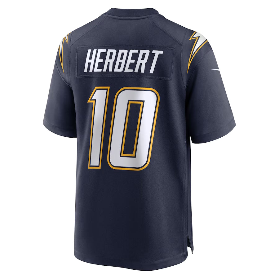 Trusc LA.Chargers #10 Justin Herbert Player Navy Home Game Stitched Jerseys